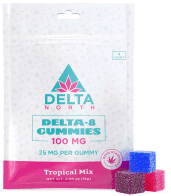 Delta 8 Gummies 100mg Tropical Mix