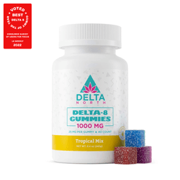 Delta 8 gummies 1000mg with reward badge