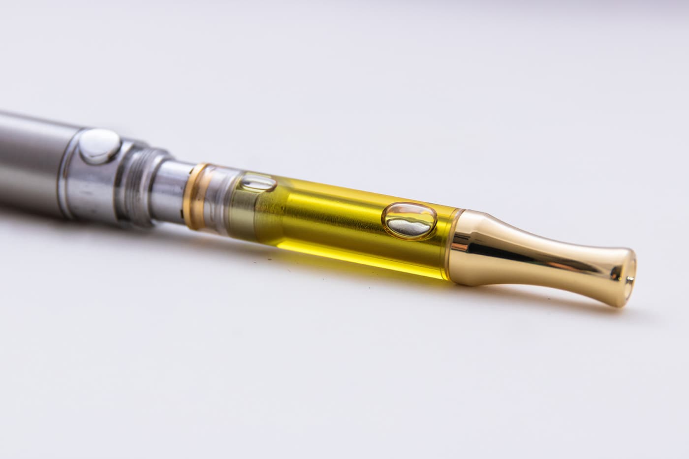 Delta 8 THC cart on white background