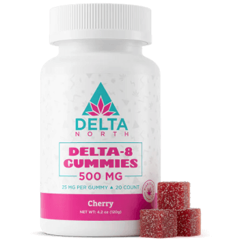 Cherry flavor 500mg delta 8 gummies