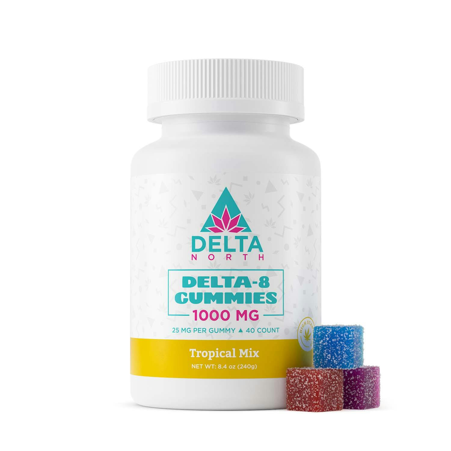 Delta-8 gummies 1000 mg tropical mix