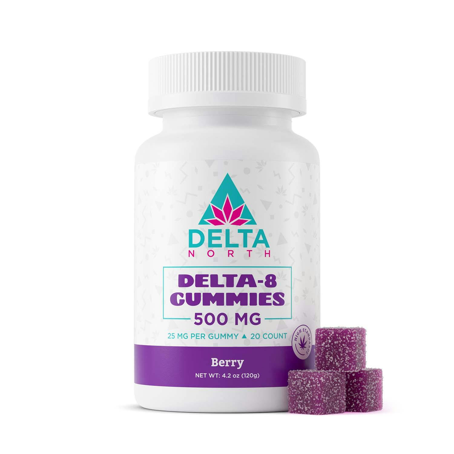 Delta-8 gummies 500 mg berry