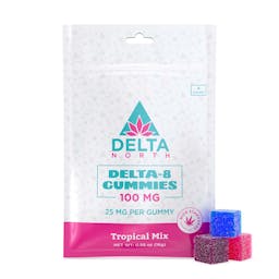 Delta-8 Gummies 100 mg Tropical Mix