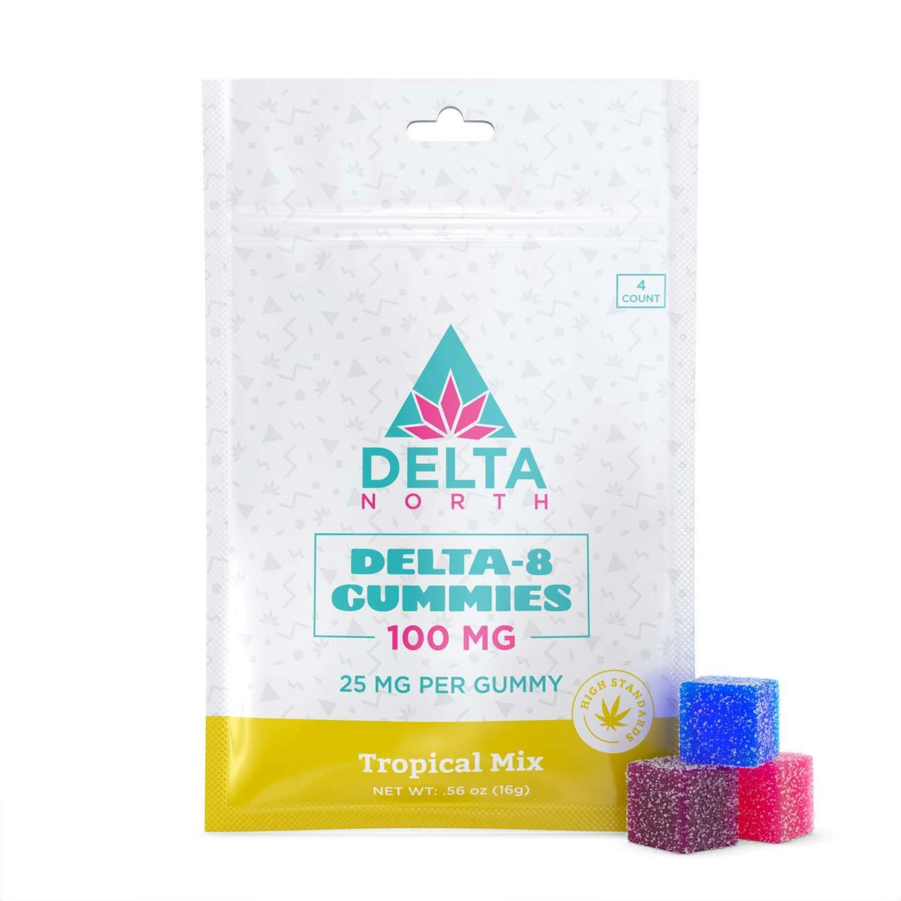 Delta-8 Gummies 100 mg Tropical Mix